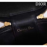 Dior Women Small CD Signature Vanity Case Black Calfskin Embossed Leather Handle (10)