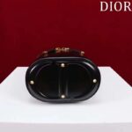 Dior Women Small CD Signature Vanity Case Black Calfskin Embossed Leather Handle - Image 5