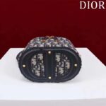 Dior Women Small CD Signature Vanity Case Blue Oblique Jacquard Leather Handle - immagine 7