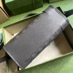 Gucci GG Unisex Ophidia GG Messenger Bag Grey Black GG Supreme Canvas – Image 6