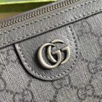 Gucci GG Unisex Ophidia GG Messenger Bag Grey Black GG Supreme Canvas – Image 8