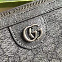 Gucci GG Unisex Ophidia GG Messenger Bag Grey Black GG Supreme Canvas (5)