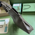 Gucci Unisex Blondie Medium Tote Bag Brown Leather Round Interlocking G - Bild 7