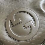 Gucci Unisex Blondie Medium Tote Bag Brown Leather Round Interlocking G - Bild 6