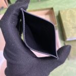 Gucci Unisex GG Card Case Horsebit Wallet Black Leather 4 Card Slots – Bild 8