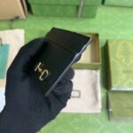 Gucci Unisex GG Card Case Horsebit Wallet Black Leather 4 Card Slots – Bild 6