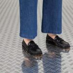 Gucci Unisex GG Interlocking G Loafer Black Leather Flat 1.5 CM Heel - immagine 7