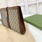 Gucci Unisex GG Jackie 1961 Pouch Beige Ebony GG Supreme Canvas Zipper Closure - Image 5