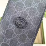 Gucci Unisex GG Long Wallet Interlocking G Black GG Supreme Canvas - Bild 6