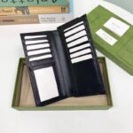 Gucci Unisex GG Long Wallet Interlocking G Black GG Supreme Canvas - Bild 5