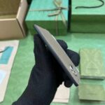 Gucci Unisex GG Marmont Card Case Wallet Taupe Leather Double G Marmont - immagine 10