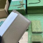 Gucci Unisex GG Marmont Card Case Wallet Taupe Leather Double G Marmont - immagine 8