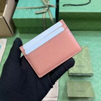 Gucci Unisex GG Ophidia Card Case Pink GG Canvas Double G Four Card Slots (3)
