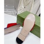 Gucci Unisex Interlocking G Cut-Out Slide Sandal Red Purple Suede Flat – Bild 10