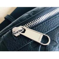 Gucci Unisex Jumbo GG Belt Bag Black Leather Zip Closure (1)