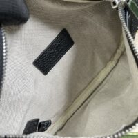 Gucci Unisex Jumbo GG Small Belt Bag Black Leather Zip Closure (1)