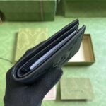 Gucci Unisex Jumbo GG Wallet Black Leather Moiré Lining - Bild 7