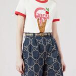 Gucci Unisex Marmont Reversible Thin Belt Black Beige Ebony GG Supreme Canvas - immagine 10