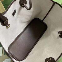 Gucci Unisex Ophidia Large Tote Bag Beige Ebony GG Supreme Canvas (1)