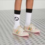 Gucci Unisex Screener GG Sneaker Light Pink Canvas Beige Suede Bi-Color Rubber Flat - Image 11