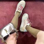 Gucci Unisex Screener Sneaker Pink GG Canvas Bi-Color Chunky Laces - Bild 12