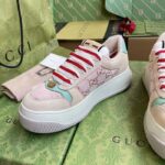 Gucci Unisex Screener Sneaker Pink GG Canvas Bi-Color Chunky Laces - Bild 8