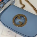 Gucci Women GG Blondie Mini Bag Light Blue Leather Round Interlocking G - Bild 6
