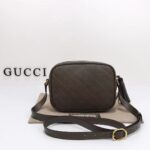 Gucci Women GG Blondie Small Shoulder Bag Brown Leather Zipper Closure - Imagen 3