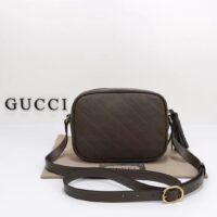 Gucci Women GG Blondie Small Shoulder Bag Brown Leather Zipper Closure (8)