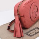 Gucci Women GG Blondie Small Shoulder Bag Pink Leather Zipper Closure – Image 8