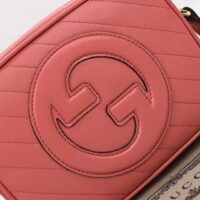 Gucci Women GG Blondie Small Shoulder Bag Pink Leather Zipper Closure (10)