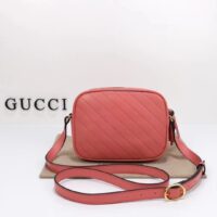 Gucci Women GG Blondie Small Shoulder Bag Pink Leather Zipper Closure (10)