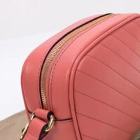 Gucci Women GG Blondie Small Shoulder Bag Pink Leather Zipper Closure (10)