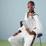 Gucci Women GG Blondie Small Tote Bag Silver Lamé Leather Round Interlocking G – Image 11