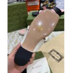 Gucci Women GG Blondie Thong Sandal White Leather Round Interlocking G 1.5 CM Heel - Image 7