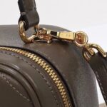 Gucci Women GG Blondie Top Handle Bag Brown Leather Round Interlocking G - Imagen 10