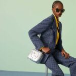 Gucci Women GG Blondie Top Handle Bag Metallic Silver Leather Round Interlocking G - Image 12