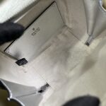 Gucci Women GG Blondie Top Handle Bag Metallic Silver Leather Round Interlocking G - Image 10