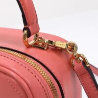 Gucci Women GG Blondie Top Handle Bag Pink Leather Round Interlocking G (10)