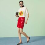 Gucci Women GG Cotton Jersey Printed T-Shirt Off White Crewneck Short Sleeves - Image 11