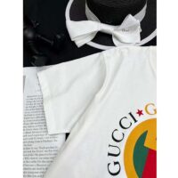 Gucci Women GG Cotton Jersey Printed T-Shirt Off White Crewneck Short Sleeves (11)