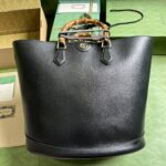 Gucci Women GG Diana Large Tote Bag Black Leather Double G - Image 2