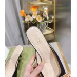 Gucci Women GG Interlocking G Mule Black Leather Square Toe Leather Mid-Heel - immagine 10