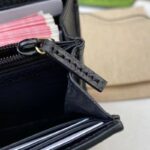 Gucci Women GG Marmont Leather Continental Wallet Beige Ebony GG Supreme Canvas - Image 11