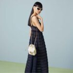 Gucci Women GG Marmont Mini Bucket Bag White Matelassé Chevron Leather Double G - Bild 11