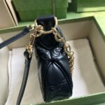 Gucci Women GG Matelassé Mini Bag Black GG Matelassé Leather Double G - Image 5