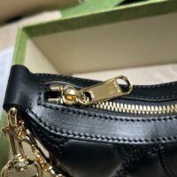 Gucci Women GG Matelassé Mini Bag Black GG Matelassé Leather Double G (3)
