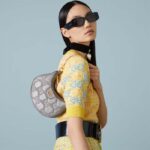 Gucci Women GG Matelassé Mini Bag Grey GG Matelassé Leather Double G - Imagen 12