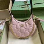 Gucci Women GG Matelassé Mini Bag Light Pink GG Matelassé Leather Double G - Image 2