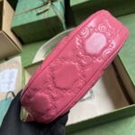 Gucci Women GG Matelassé Small Shoulder Bag Pink Double G Zip Closure - Image 6